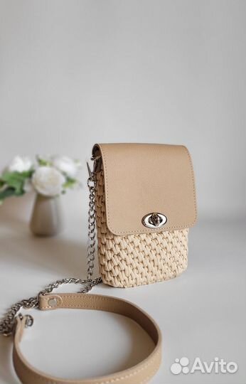 Сумка женская, натуральная кожа, ручная работа