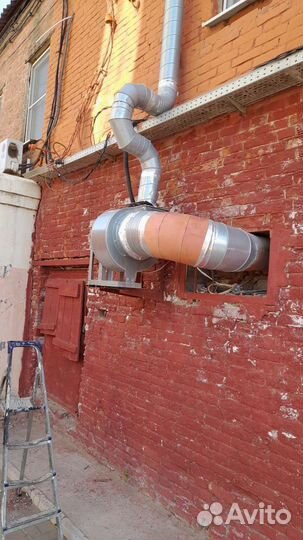 Вентилятор вытяжной улитка и зонт