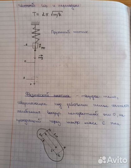 Набор текста, конспекты от руки