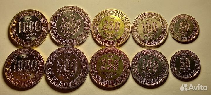 Наборы, монеты-Питкерн,Микронезия.Дарфур.Чад.цар