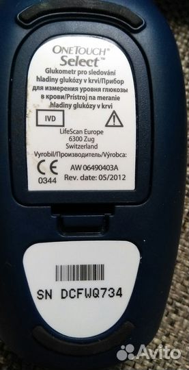 Глюкометр one touch select