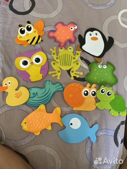 Коврики в ванную веселая игра на липучках