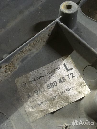 Бампер угол левый Mercedes Actros Актрос MP3 Mega