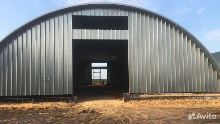 Ангар арочный