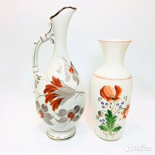 Кувшин Грузия, ваза цветное стекло