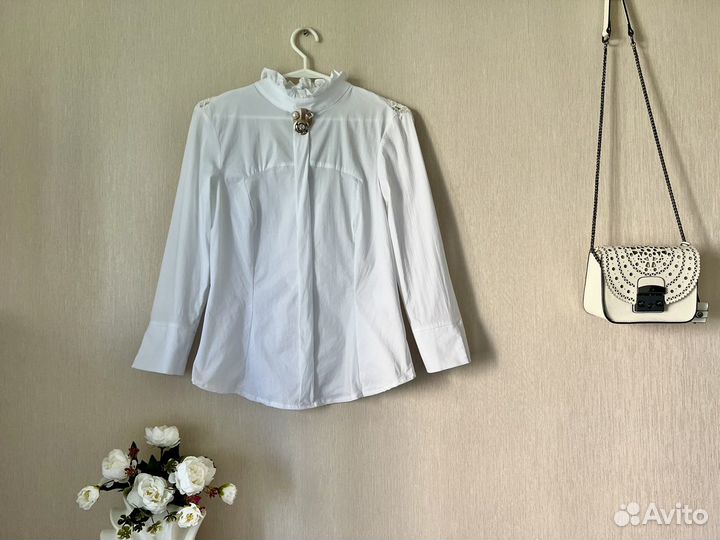 Блузка женская белая 42 44 блузка нарядная