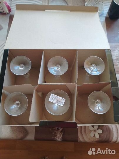 Хрустальные фужеры бокалы