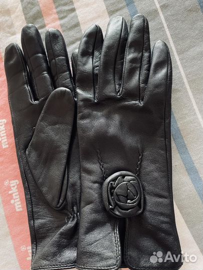 Перчатки женские кожаные размер 6,5