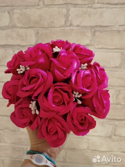 В наличии Букет из 15 мыльных роз