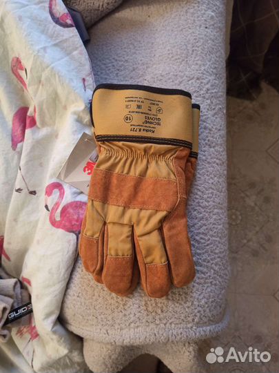 Перчатки рабочие спилковые зимние