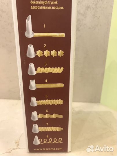 Шприц кондитерский tescoma + плунжеры в подарок