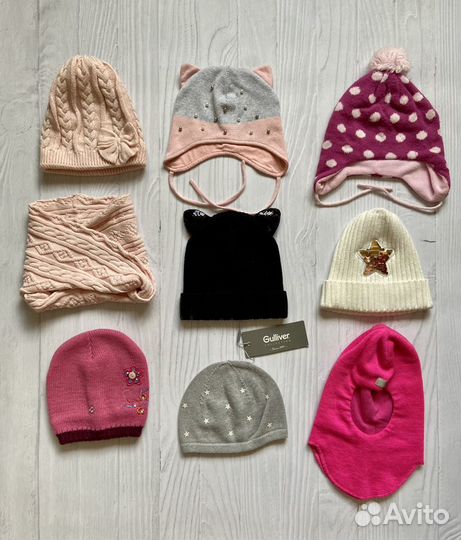 Шапки для девочки, 44-46-48