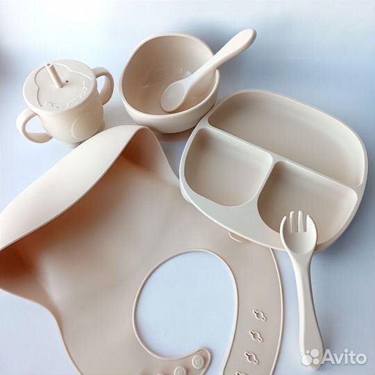 Силиконовая детская посуда, посуда для кормления