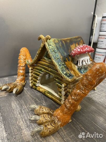 Избушка на курьих ножках керамическая