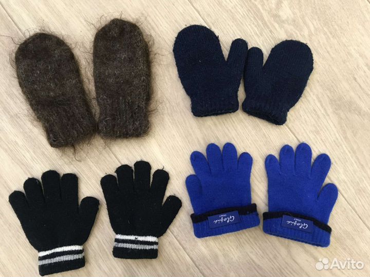 Детские шерстяные варежки, носки, перчатки 1-1,5г