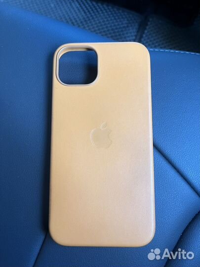 Оригинальный кожаный чехол на iPhone 13
