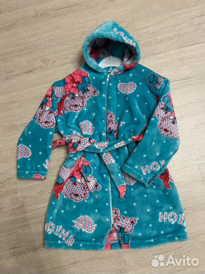 Халат махровый для девочки 104