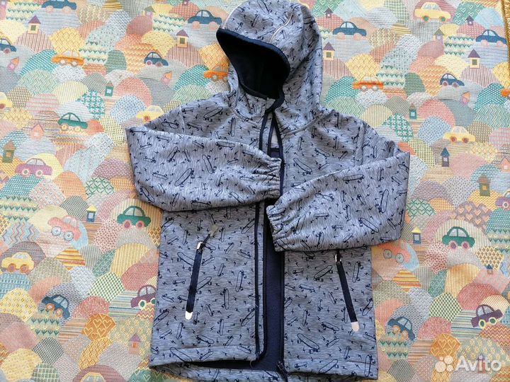 Ветровка для мальчика 128 флис