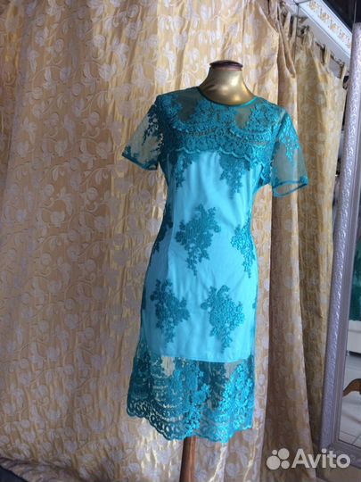 Платье кружевное новое 46-48 р