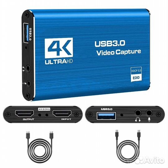 Карта видеозахвата USB - hdmi yifanherong 4К