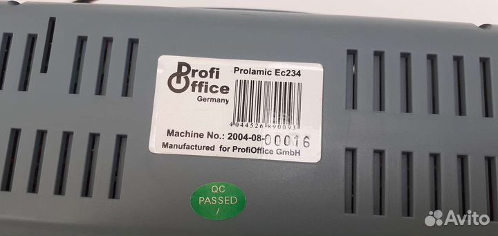 Ламинатор A4 Proffi Office Prolamic EC234