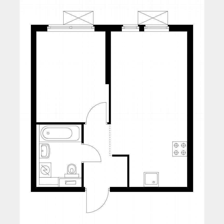 1-к. квартира, 32,8 м², 2/33 эт.