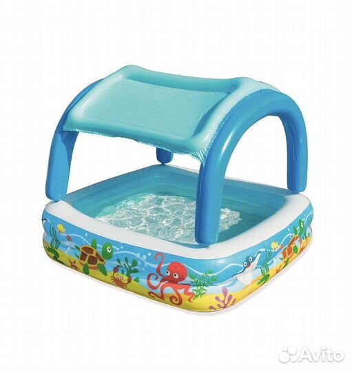 Бассейн детский bestway с навесом