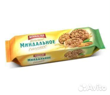 Сдобное печенье Кухмастер Овсяное миндальное 270г