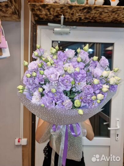 Цветы и букеты с доставкой, эустома, букет эустомы