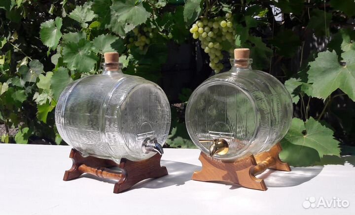 Бочонок стеклянный