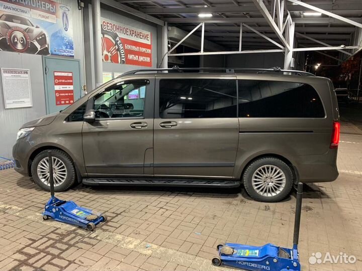 Багажники рейлинги пороги на Мерседес Вито Виано