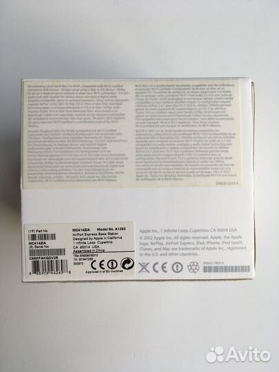 Apple AirPort Exspress A1392 MC414Z/A WI-FI Роутер