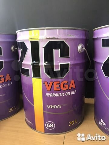 Гидравлическое масло Zic Vega 68. 20л