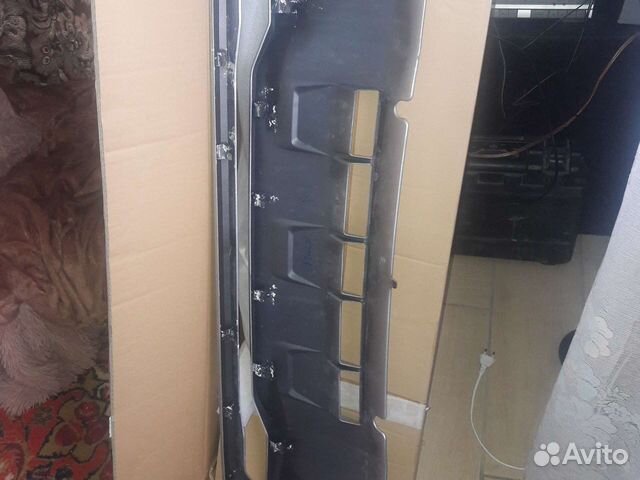 Накладка на бампер pajero sport