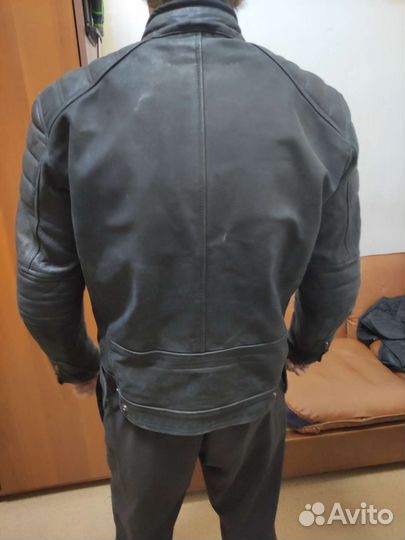 Мотокуртка кожа с защитой
