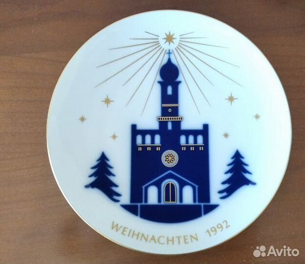 Рождественские тарелки KPM (Берлин)