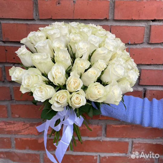 Букет белых роз