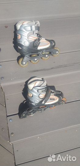 Роликовые коньки + защита (детские раздвижные)