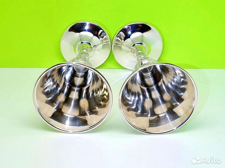 Рюмки Серебряные. 63.78 гр. 875* Высота 105 мм