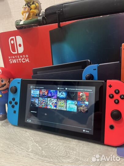 Nintendo Switch V2 Прошитая с 41 Игрой 256 gb