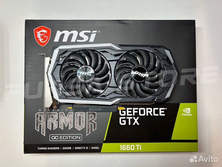 Видеокарта Nvidia GeForce GTX 1660 Ti MSI armor