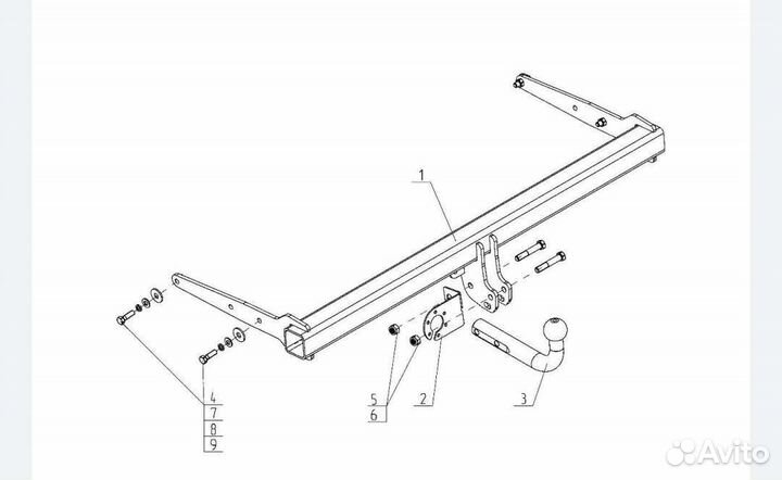 Фаркоп на Тигуан 1 и 2, Ауди Q3