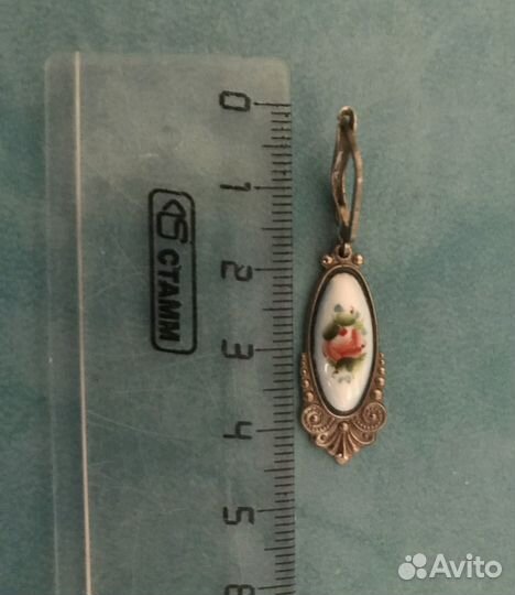 Браслет и серьги финифть