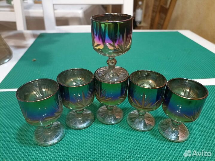 Хрустальные рюмки на ножке СССР
