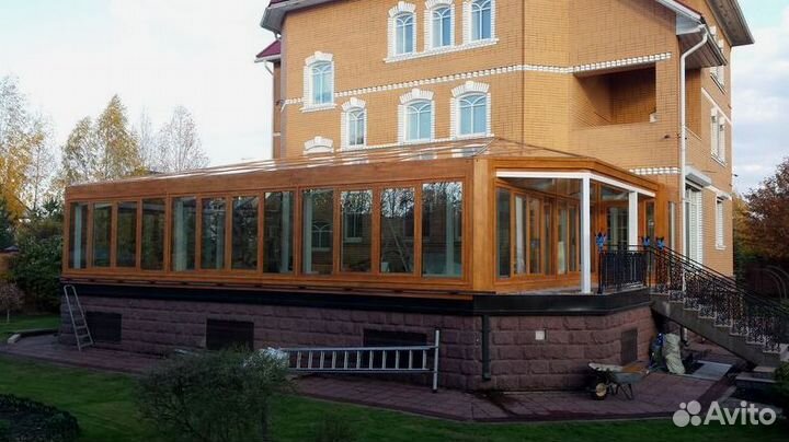 Безрамное остекление террасы