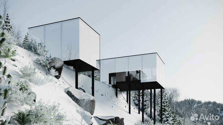 Дом для глэмпинга монтир-е до 4-х дней