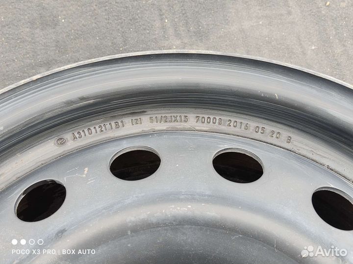 Штампованный диск R15 Оригинал Лифан Солано