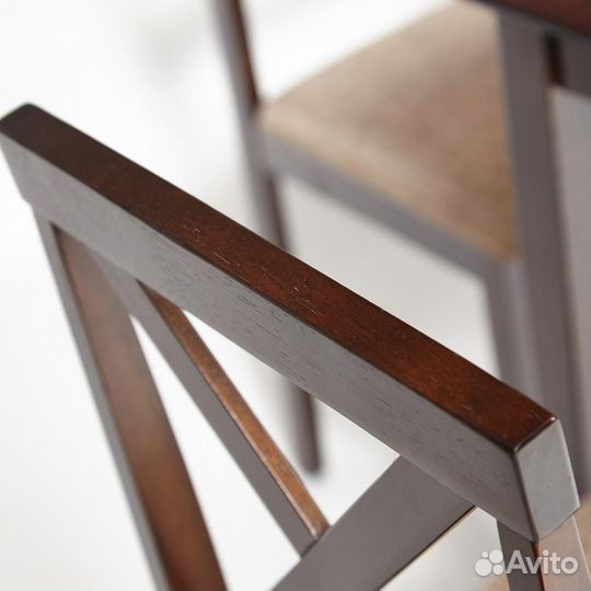 Обеденный комплект Хадсон cappuccino (темный орех)