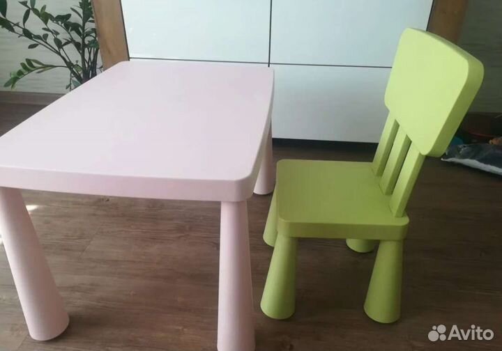 Детский стол и стул IKEA