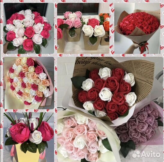 Букет цветов из мыла